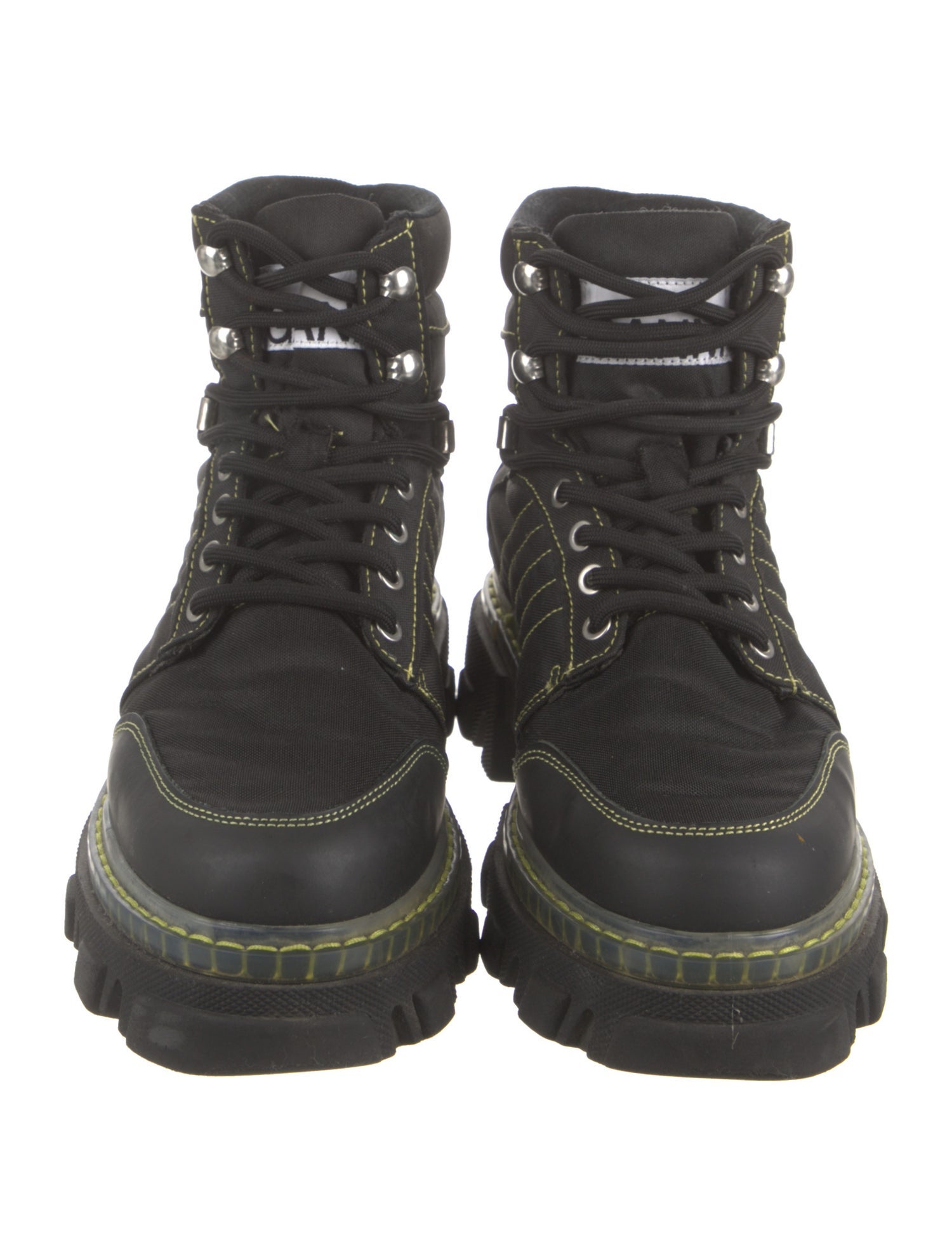 Ganni Nylon Combat Boots